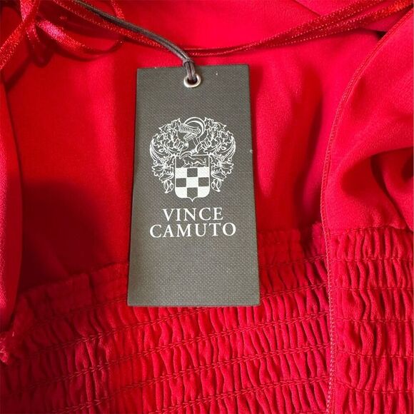 Vince Camuto Women's Halter Neck Wide Leg Jumpsuit Red Size L Party/Cocktail - Picture 8 of 16